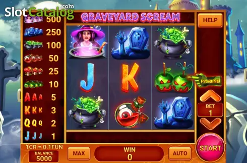 Οθόνη2. Graveyard Scream (Pull Tabs) Κουλοχέρης
