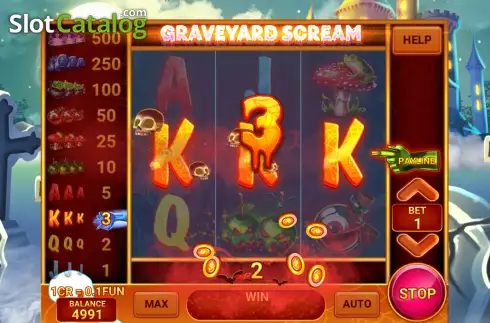 Οθόνη3. Graveyard Scream (Pull Tabs) Κουλοχέρης