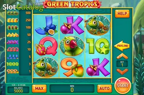 Οθόνη2. Green Tropics (Pull Tabs) Κουλοχέρης 