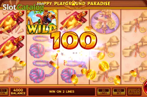 Οθόνη3. Puppy Playground Paradise Κουλοχέρης