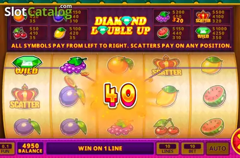 Οθόνη3. Diamond Double Up Κουλοχέρης 