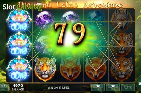 Οθόνη3. Diamond Lotus Adventure Κουλοχέρης