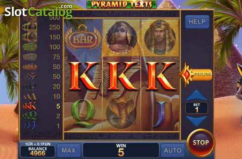 Οθόνη3. Pyramid Texts (Pull Tabs) Κουλοχέρης