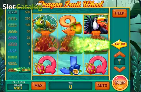 Οθόνη3. Dragon Fruit Wheel (3x3) Κουλοχέρης
