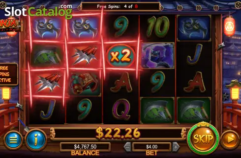 Οθόνη3. Ninja Double Up Κουλοχέρης