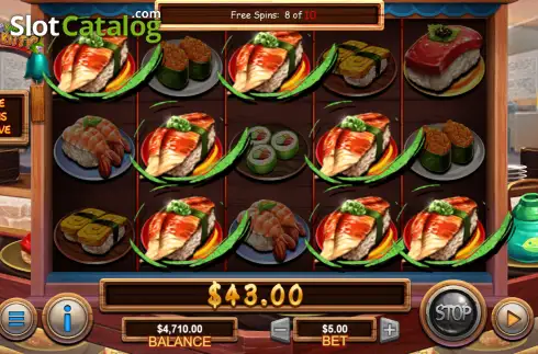 Οθόνη3. Yummi Yummi Sushi Kitty Κουλοχέρης