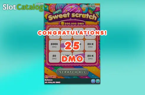 Οθόνη3. Sweet Scratch Κουλοχέρης