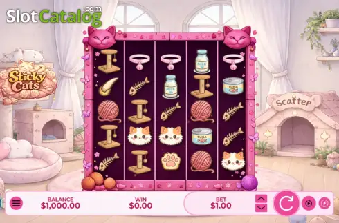 Οθόνη2. Sticky Cats Κουλοχέρης
