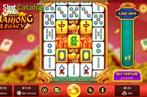 Οθόνη2. Mahjong Legacy Κουλοχέρης
