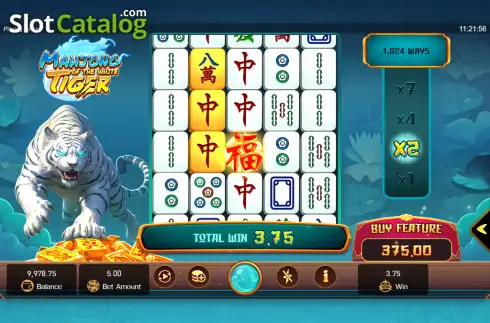 Οθόνη3. Mahjong of the White Tiger Κουλοχέρης 