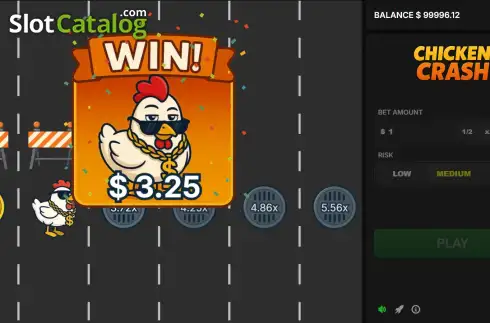 Οθόνη5. Chicken Crash (Astriona Games) Κουλοχέρης