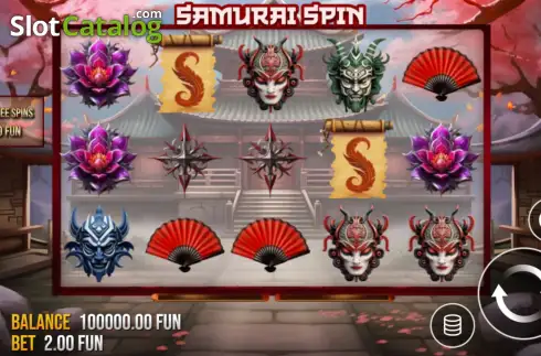Οθόνη2. Samurai Spin Κουλοχέρης