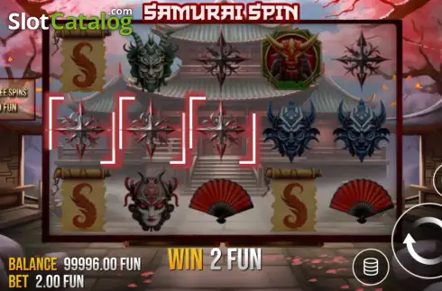 Οθόνη3. Samurai Spin Κουλοχέρης