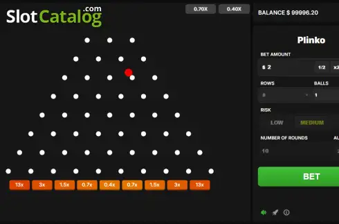 Οθόνη3. Plinko (Astriona Games) Κουλοχέρης