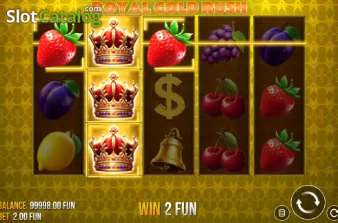 Οθόνη3. Royal Gold Rush Κουλοχέρης 