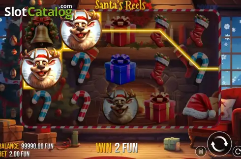 Οθόνη3. Santa's Reels (Astriona Games) Κουλοχέρης 