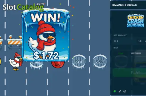 Οθόνη4. Chicken Crash Snowstorm Κουλοχέρης