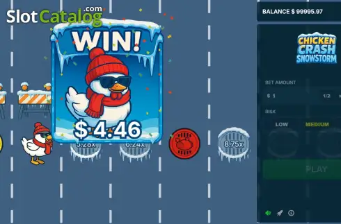Οθόνη6. Chicken Crash Snowstorm Κουλοχέρης