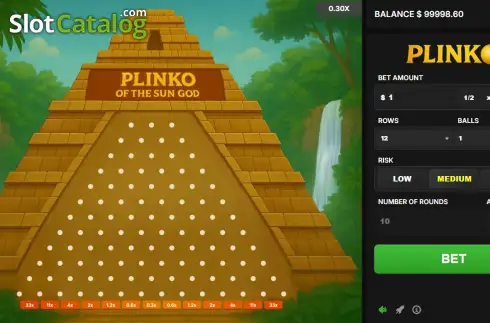 Οθόνη2. Plinko of the Sun God Κουλοχέρης 