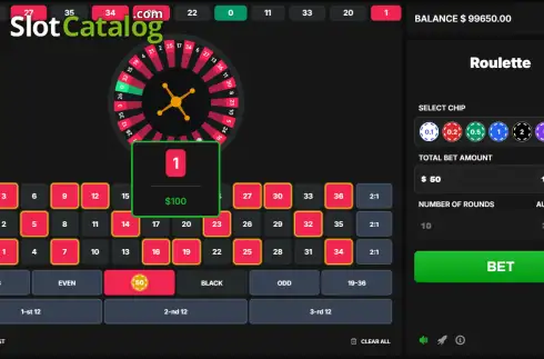 Οθόνη3. Roulette (Astriona Games) Κουλοχέρης