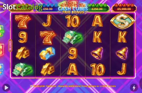 Οθόνη2. Cash Cubes: Trio Bonus Κουλοχέρης