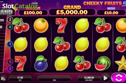 Οθόνη2. Cheeky Fruits 6 Royale Κουλοχέρης 