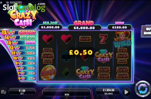 Οθόνη3. Crazy for Cash Κουλοχέρης 