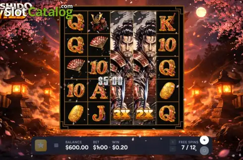 Οθόνη3. Bushido Wild Κουλοχέρης