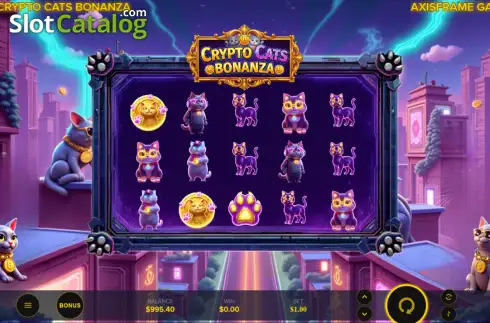 Οθόνη2. Crypto Cats Bonanza Κουλοχέρης