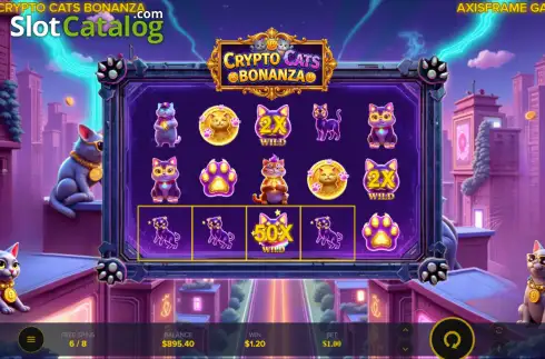 Οθόνη3. Crypto Cats Bonanza Κουλοχέρης