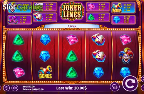 Οθόνη2. Joker Lines Κουλοχέρης
