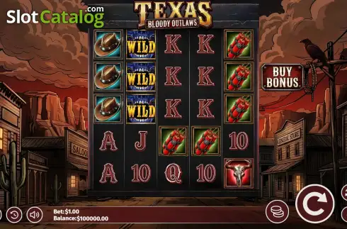 Οθόνη2. Texas Bloody Outlaws Κουλοχέρης 
