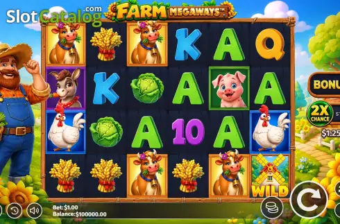 Οθόνη2. Farm Megaways Κουλοχέρης 