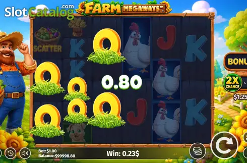 Οθόνη3. Farm Megaways Κουλοχέρης 