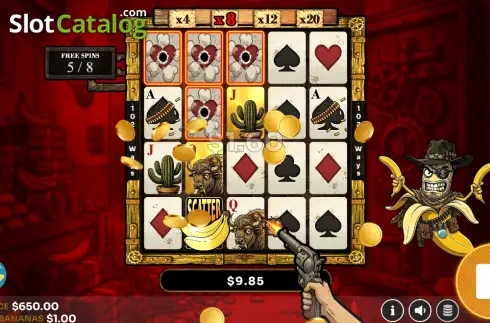 Οθόνη3. Banana Bandits Κουλοχέρης 