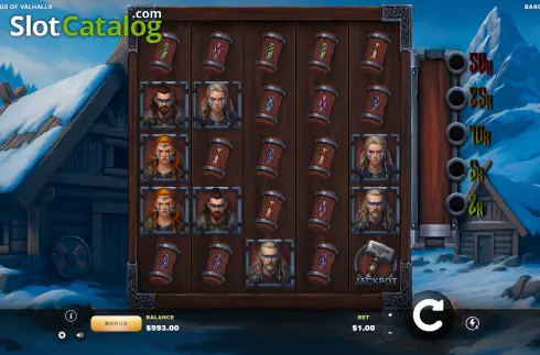 Οθόνη2. Vikings of Valhalla (Baron Gaming) Κουλοχέρης