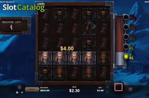 Οθόνη3. Vikings of Valhalla (Baron Gaming) Κουλοχέρης