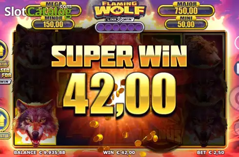 Οθόνη7. Flaming Wolf Link&Win Κουλοχέρης