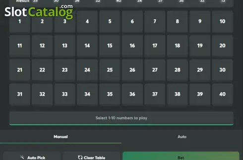 Οθόνη2. Keno Multiplayer Κουλοχέρης 