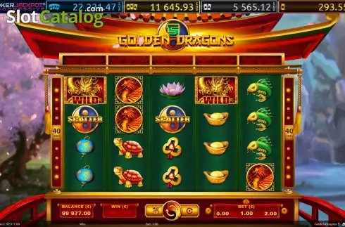 Οθόνη2. Golden Dragons 5 Κουλοχέρης