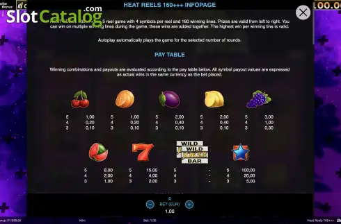 Οθόνη7. Heat Reels 160 +++ Κουλοχέρης