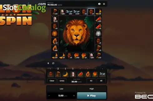Οθόνη2. Lion Spin Κουλοχέρης 