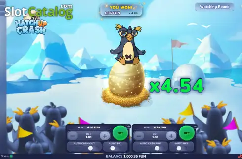 Οθόνη3. HatchUp Crash Κουλοχέρης