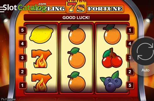 Οθόνη2. Sizzling 7's Fortune Κουλοχέρης 