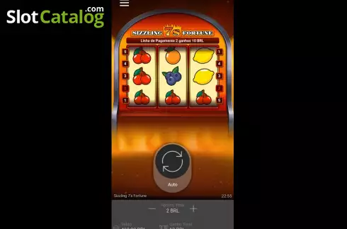 Οθόνη4. Sizzling 7's Fortune Κουλοχέρης 
