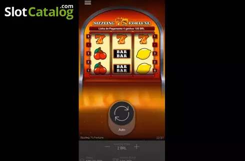 Οθόνη7. Sizzling 7's Fortune Κουλοχέρης 
