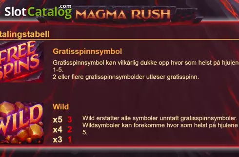 Οθόνη3. Magma Rush Κουλοχέρης 