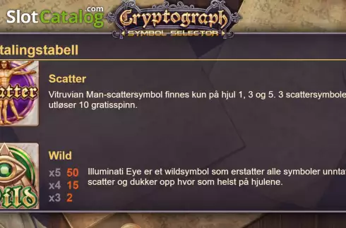 Οθόνη3. Cryptograph: Symbol Selector Κουλοχέρης