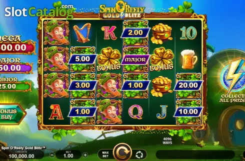 Οθόνη2. Spin O'Reely Gold Blitz Κουλοχέρης