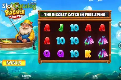 Οθόνη2. Big Catch Rush Κουλοχέρης